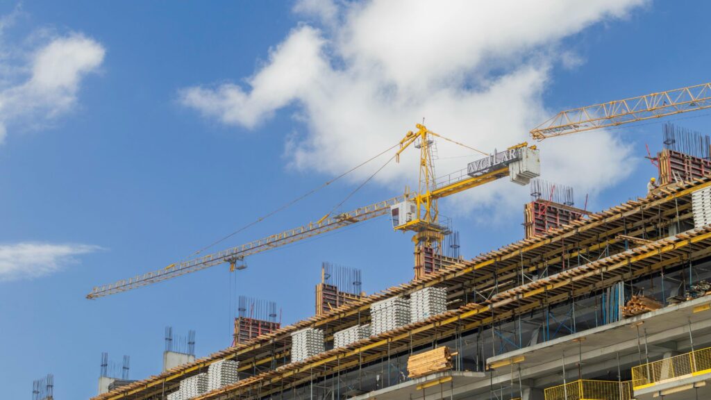 Chantier vue de bas