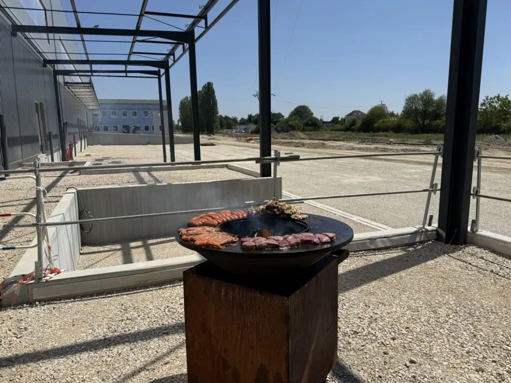 Un barbecue sur un chantier du groupe ICI